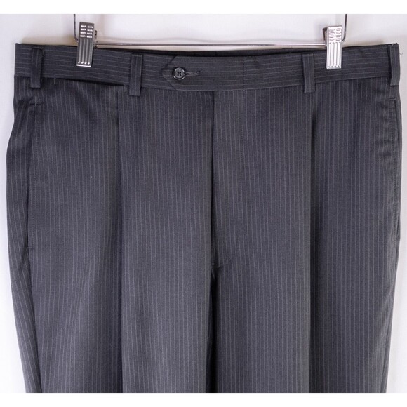 Daniel Cremieux 2-Pcs Suit Striped Gray Blazer Coat 38R Dress Pants 34X30 EUC - Picture 16 of 16